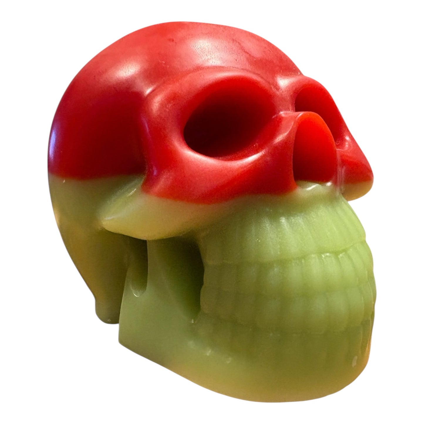 The Skull Candle - Colour: Red and Green // Scent: Lavender and Cedar