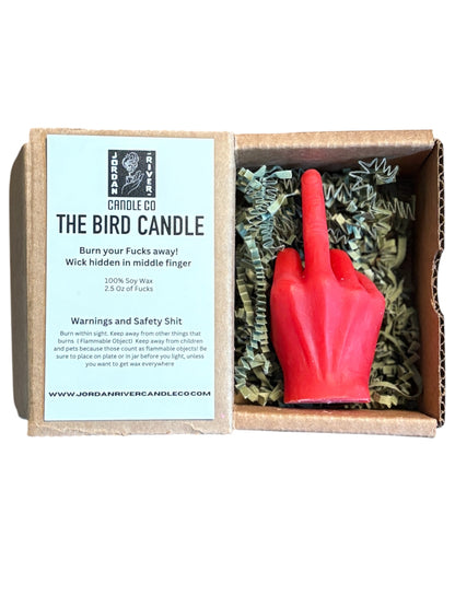 The Bird Candle  - Colour: Red // Scent: Lavender